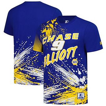 Men's Starter Royal Chase Elliott Touchdown Extreme T-Shirt