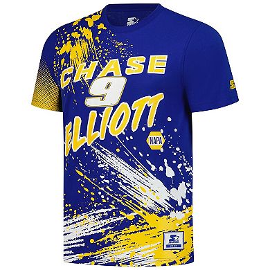 Men's Starter Royal Chase Elliott Touchdown Extreme T-Shirt