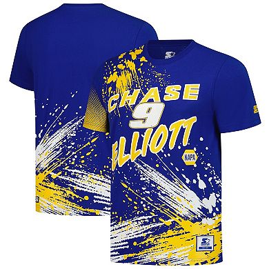 Men's Starter Royal Chase Elliott Touchdown Extreme T-Shirt