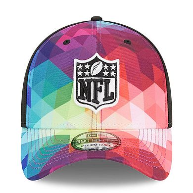 Men's New Era Pink 2023 NFL Crucial Catch 39THIRTY Flex Hat