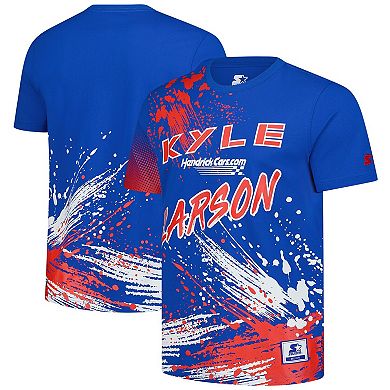 Men's Starter Royal Kyle Larson Touchdown Extreme T-Shirt