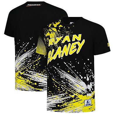 Men's Starter Black Ryan Blaney Touchdown Extreme T-Shirt