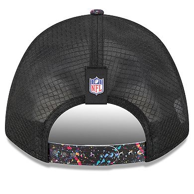 Men's New Era Black Shield Logo 2025 NFL Crucial Catch 9FORTY Adjustable Hat