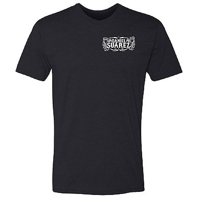 Men's Trackhouse Racing Team Collection Black Daniel Suarez Name Crest T-Shirt