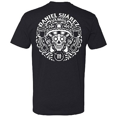 Men's Trackhouse Racing Team Collection Black Daniel Suarez Name Crest T-Shirt