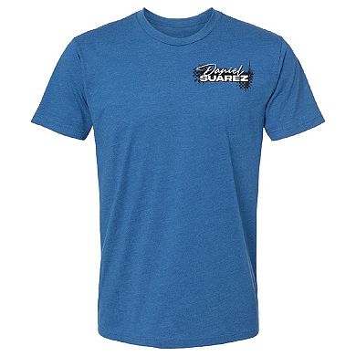 Men's Trackhouse Racing Team Collection Heather Blue Daniel Suarez Car T-Shirt