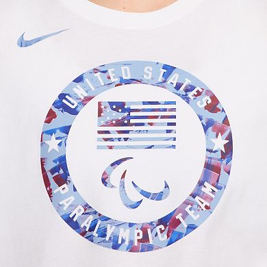 Women's Nike White U.S. Paralympics Puck Club T-Shirt
