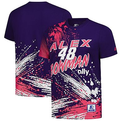 Men's Starter Purple Alex Bowman Touchdown Extreme T-Shirt