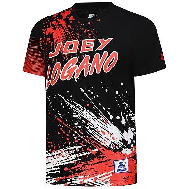 Men's Starter Black Joey Logano Touchdown Extreme T-Shirt