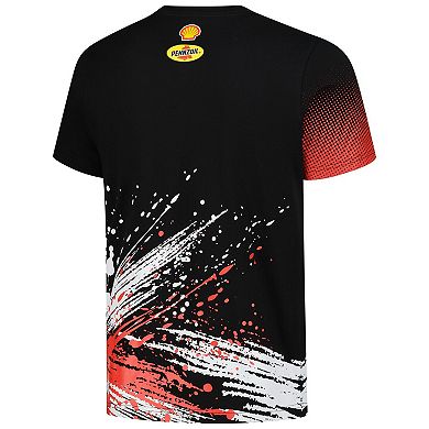 Men's Starter Black Joey Logano Touchdown Extreme T-Shirt