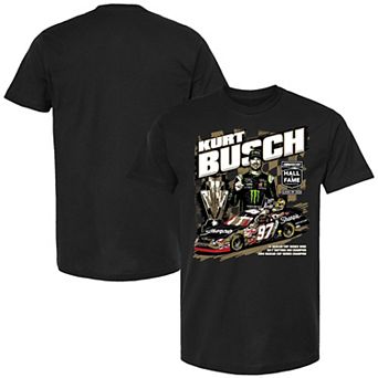 Men's Checkered Flag Sports Black Kurt Busch NASCAR 2026 Hall of Fame T-Shirt