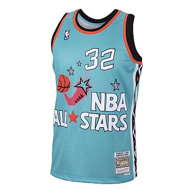 Men's Mitchell & Ness Shaquille O'Neal Teal Eastern Conference 1996 All-Star Hardwood Classics Swingman Jersey
