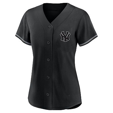 Women's Profile Aaron Judge Black New York Yankees Plus Size Player Name & Number Fashion Jersey