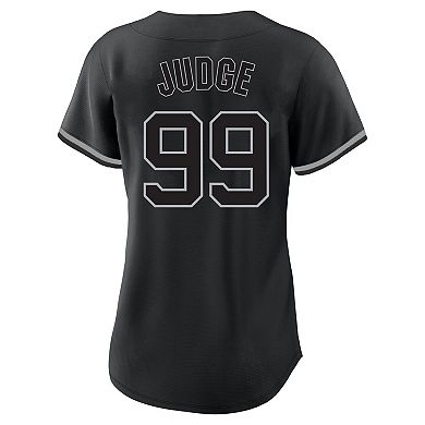 Women's Profile Aaron Judge Black New York Yankees Plus Size Player Name & Number Fashion Jersey