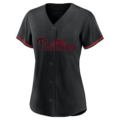 Women's Profile Bryce Harper Black Philadelphia Phillies Plus Size Player Name & Number Fashion Jersey