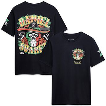 Men's Classic Ink Black Daniel Suarez #7 Spire Motorsports T-Shirt