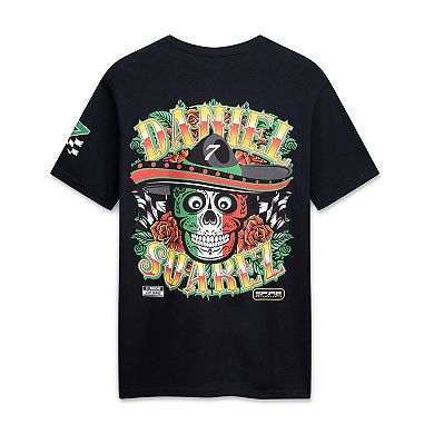Men's Classic Ink Black Daniel Suarez #7 Spire Motorsports T-Shirt