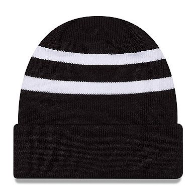 Men's New Era Black/White Jimmie Johnson Cuffed Knit Hat