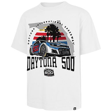 Men's '47 White 2025 Daytona 500 Foundation T-Shirt