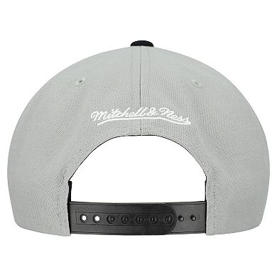 Men's Mitchell & Ness Gray Florida Marlins Cooperstown Collection Basic Flip Snapback Hat