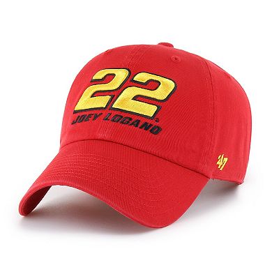 Men's '47 Red Joey Logano Clean Up Adjustable Hat