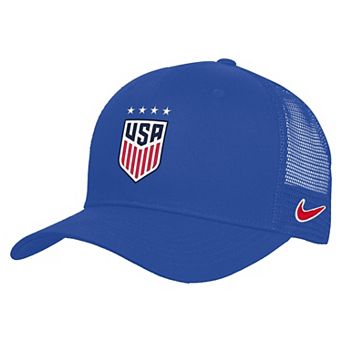 Unisex Nike Blue USWNT Rise Adjustable Trucker Hat