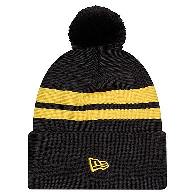 Men's New Era Black Columbus Crew 2026 Jersey Hook Cuffed Knit Hat with Pom