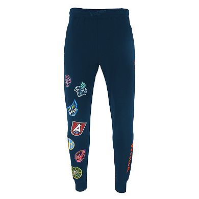 Unisex FISLL Navy WNBA All Over Logo Joggers