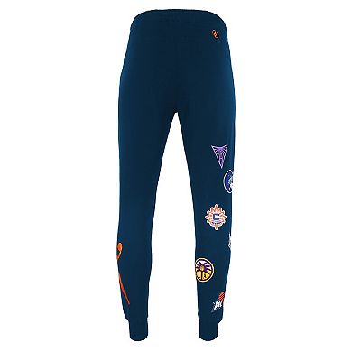Unisex FISLL Navy WNBA All Over Logo Joggers