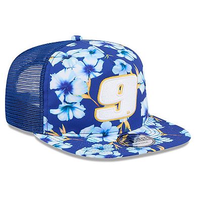 Men's New Era Blue Chase Elliott Adventure Pattern Golfer Adjustable Hat