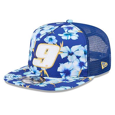 Men's New Era Blue Chase Elliott Adventure Pattern Golfer Adjustable Hat