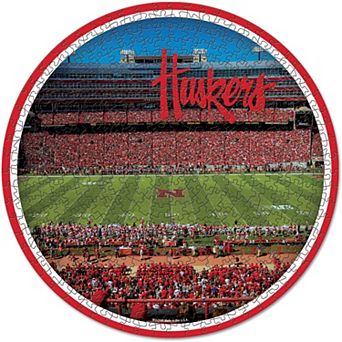 WinCraft Nebraska Huskers Round 500 pc Puzzle