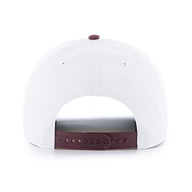 Men's '47 White/Brown NFL Multi-Team Throwback Dueling Logos Adjustable Hitch Hat