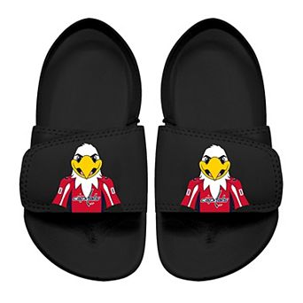 Toddler ISlide Black Washington Capitals Mascot Slide Sandals