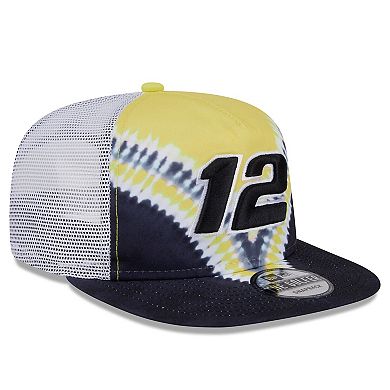Men's New Era Black Ryan Blaney Golfer Tie-Dye Snapback Hat