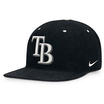 Men's Nike Black Tampa Bay Rays Pro Corduroy Structured Snapback Hat