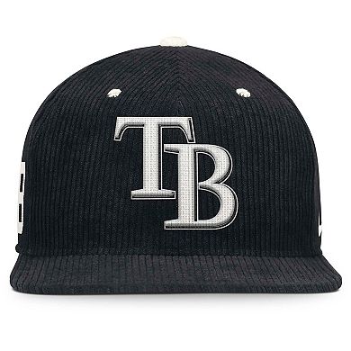 Men's Nike Black Tampa Bay Rays Pro Corduroy Structured Snapback Hat