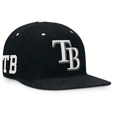 Men's Nike Black Tampa Bay Rays Pro Corduroy Structured Snapback Hat