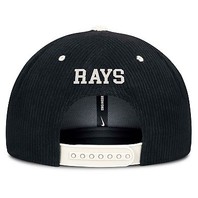 Men's Nike Black Tampa Bay Rays Pro Corduroy Structured Snapback Hat