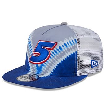 Men's New Era Blue Kyle Larson Golfer Tie-Dye Snapback Hat