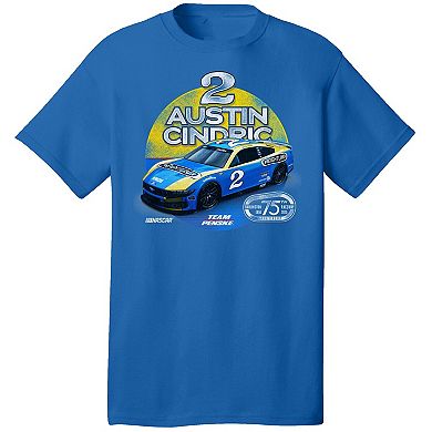 Men's Team Penske Royal Austin Cindric Freightliner Car T-Shirt