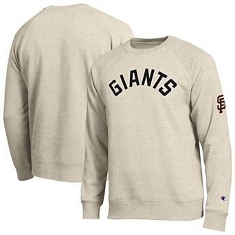 Men's Champion Oatmeal San Francisco Giants All-Star Soft Felt Sweatshirt