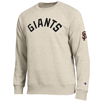Men's Champion Oatmeal San Francisco Giants All-Star Soft Felt Sweatshirt