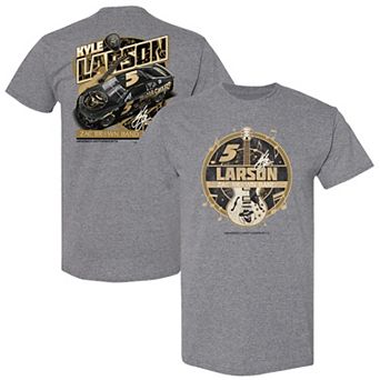 Men's Hendrick Motorsports Team Collection Heather Gray Kyle Larson Zac Brown Band 2025 Chevrolet Camaro T-Shirt