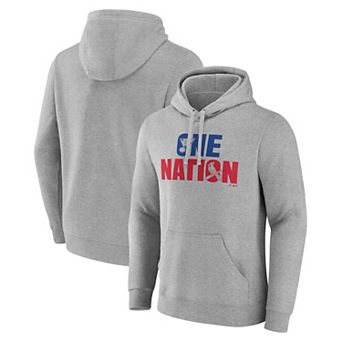 Men's��Fanatics Gray St. Louis Blues St. Louis Cardinals One Nation Pullover Hoodie
