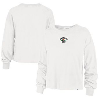 Women's '47 Cream Daytona International Speedway Daytona 500 Arch Parkway Sweatshirt