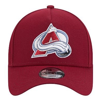Youth New Era Burgundy Colorado Avalanche 9FORTY A-Frame Adjustable Hat