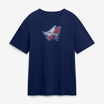 Men's Fanatics Navy California Angels Vintage Logo Legacy T-Shirt
