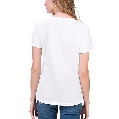 Women's G-III 4Her by Carl Banks White Kyle Busch Score T-Shirt
