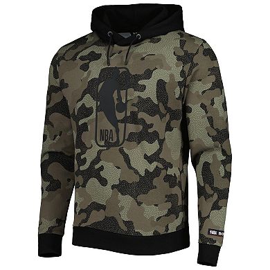 Men's Hugo Boss Olive NBA Camo Pullover Hoodie
